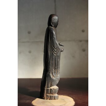 木彫 地蔵菩薩像 民間仏　X585 