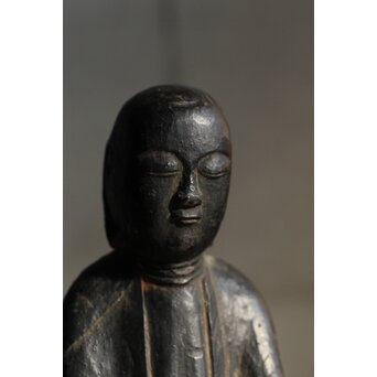 木彫 地蔵菩薩像 民間仏　X585 