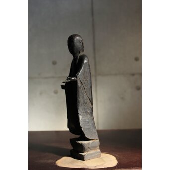 木彫 地蔵菩薩像 民間仏　X585 