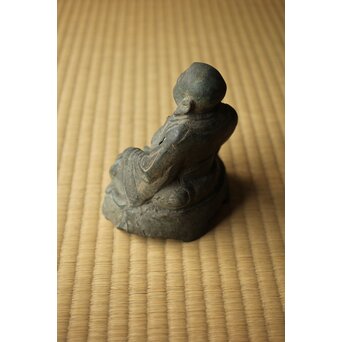明代か 古銅布袋坐像　M454 