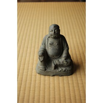 明代か 古銅布袋坐像　M454