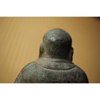 明代か 古銅布袋坐像　M454 