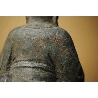 明代か 古銅布袋坐像　M454 