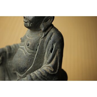 明代か 古銅布袋坐像　M454 