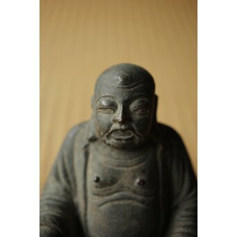 明代か 古銅布袋坐像　M454 