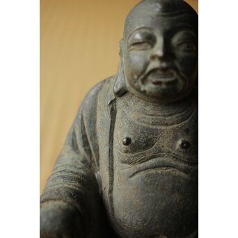 明代か 古銅布袋坐像　M454 