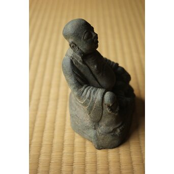 明代か 古銅布袋坐像　M454 