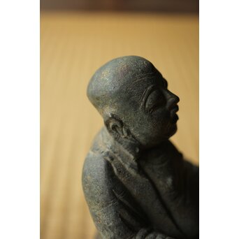 明代か 古銅布袋坐像　M454 