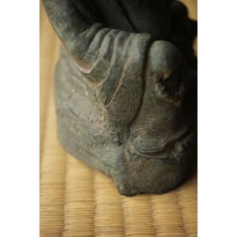 明代か 古銅布袋坐像　M454 