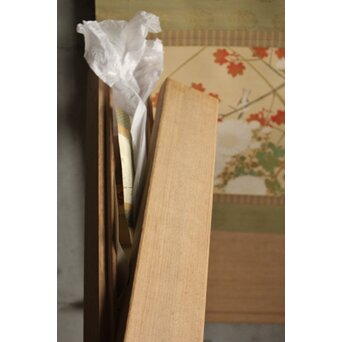 木村武山 花鳥画 絹本軸装　Z629 