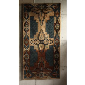 赤穂緞通 一畳敷 忠臣蔵/利剣文 縁矢羽文　U373