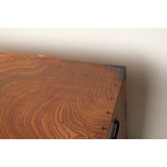 総欅 観音開 帳場箪笥　C412 