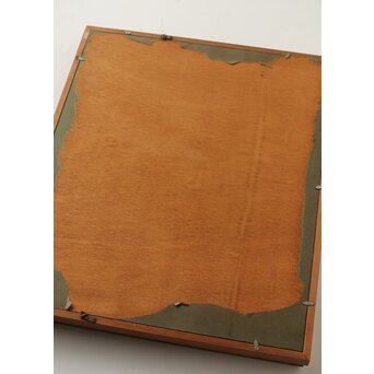 塗師祥一郎 雪の川辺 油彩10号 額装　Z630 