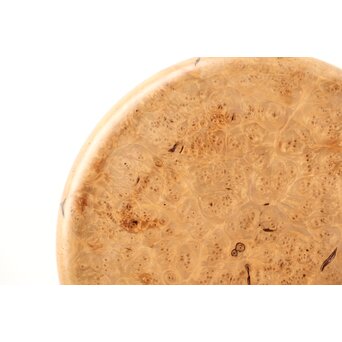 花梨か 瘤杢丸盆　X588 