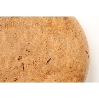 花梨か 瘤杢丸盆　X588 