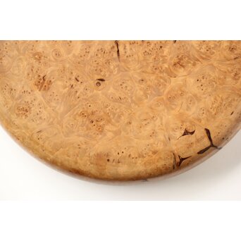 花梨か 瘤杢丸盆　X588 