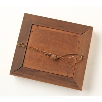 芹沢銈介【南無阿弥陀仏】木版画 額装　Z631 