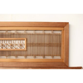 桐紋組子 中型欄間 2枚1組　R0477 