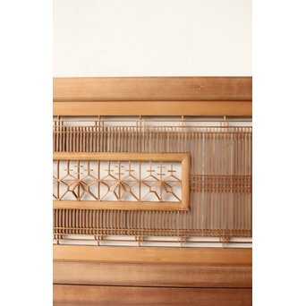 桐紋組子 中型欄間 2枚1組　R0477 