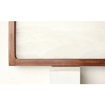 山岳 エッチングガラス 欄間　R0478 