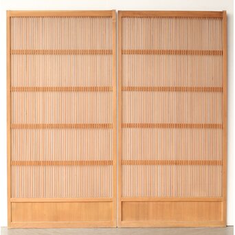 白木格子戸 3枚1組　L1162Y 