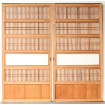 白木格子戸 4枚1組　L1163Y AB　ウラ