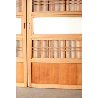 白木格子戸 4枚1組　L1163Y 