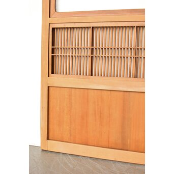 白木格子戸 4枚1組　L1163Y 