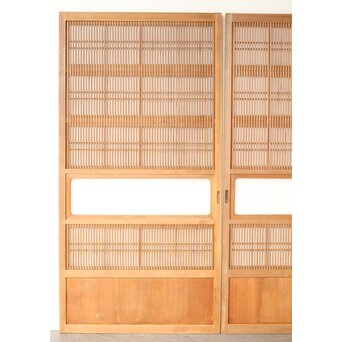 白木格子戸 4枚1組　L1163Y 