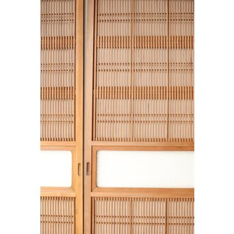 白木格子戸 4枚1組　L1163Y 