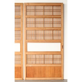 白木格子戸 4枚1組　L1163Y 
