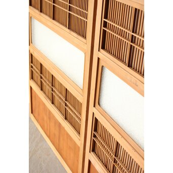 白木格子戸 4枚1組　L1163Y 