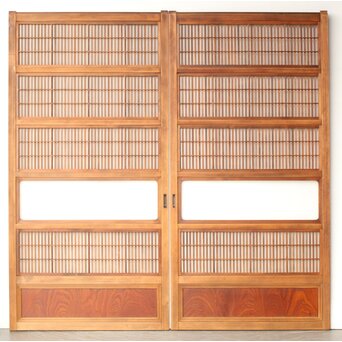 堅木腰板 格子戸 3枚1組　L1164 AB　ウラ