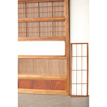 堅木腰板 格子戸 3枚1組　L1164 