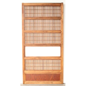 堅木腰板 格子戸 3枚1組　L1164 C　ウラ