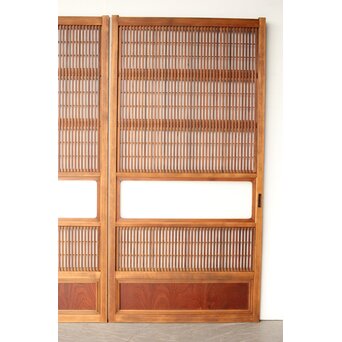 堅木腰板 格子戸 3枚1組　L1164 