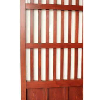朱色 ガラス蔵戸　W0195 