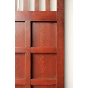 朱色 ガラス蔵戸　W0195 