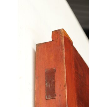 朱色 ガラス蔵戸　W0195 