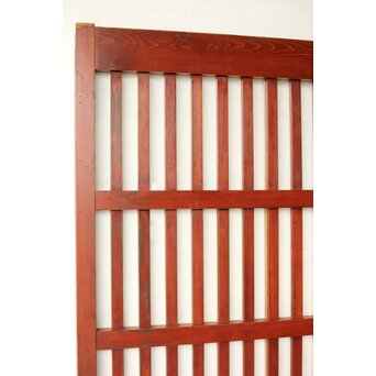 朱色 ガラス蔵戸　W0195 