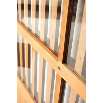 朱色 ガラス蔵戸　W0195 