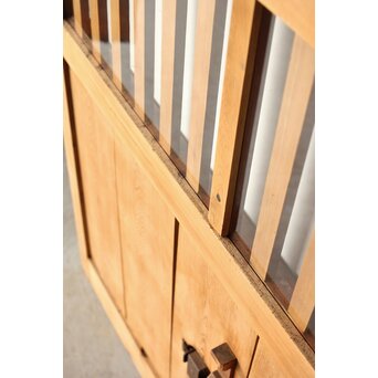 朱色 ガラス蔵戸　W0195 