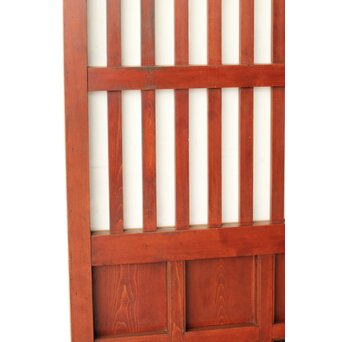 朱色 ガラス蔵戸　W0195 