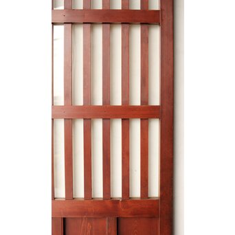 朱色 ガラス蔵戸　W0195 