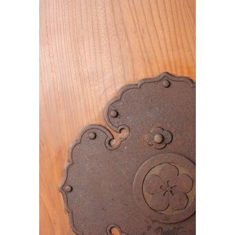 総欅 一枚板蔵戸　W0196Y 