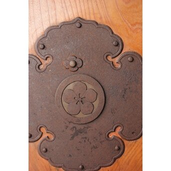 総欅 一枚板蔵戸　W0196Y 