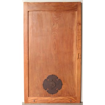 総欅 一枚板蔵戸　W0196Y