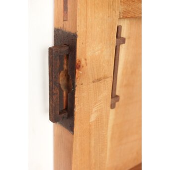 総欅 一枚板蔵戸　W0196Y 