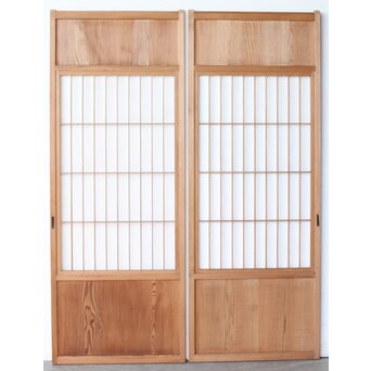 細身障子戸 4枚1組　F279 CD　ウラ