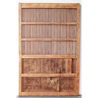 栗玉杢か 格子蔵戸　W0201Y ウラ